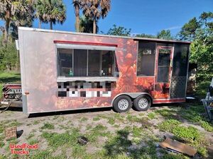 2012 - 8' x 20' Barbecue Food Concession Trailer with Porch.