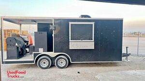 2019 8' x 22' Custom Built  Barbecue Food Trailer with Porch.