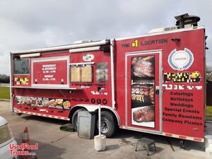 Well Equipped - 2018 8' x 24' Anvil Barbecue Food Concession Trailer