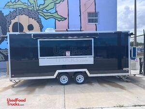 Like New - 2023 7' x 18' Kitchen Food Concession Trailer Mobile Vending Unit