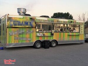 2017 - 8.5' x 30' Mobile Kitchen Food Concession Trailer
