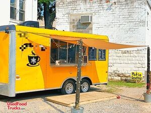 CUTE & Loaded 2007 Cargo Craft Expedition 8.5' x 16' Coffee and Shaved Ice Concession Trailer.