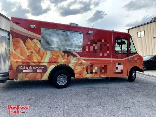 2001 Ford Econoline E350 Super Duty Cargo Step Van Mobile Kitchen Food Truck.