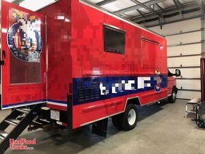 Lightly Used 2017 16' GMC G3500 Savana Cutaway Mobile Kitchen Food Truck.