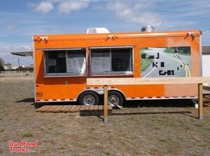 2015 - 8' x 20' Mobile Kitchen Grill Food Concession Trailer