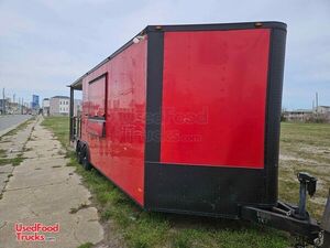 Fully Loaded 2021 - 14' Barbecue Food Concession Trailer with Smoker on Porch