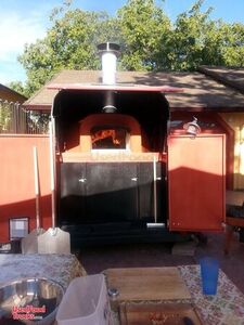 Wood Fired Pizza Oven Trailer.