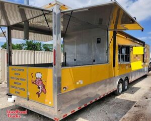 2018 46' Commercial Massive Kitchen Food Vending Trailer with Bathroom and Porch