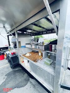 2021 6' x 12' Naples Style Pizza Trailer All Stainless Wood Fired Pizza Oven Trailer