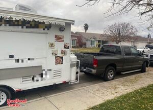 2018 8' x 16' Concession Food Trailer Mobile Kitchen Unit w/ 2002 Ram Truck