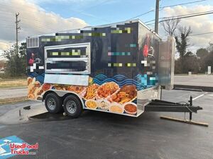 Like New - 2001 8' x 14' Kitchen Food Trailer with Fire Suppression System