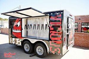 2018 - 7.2' x 12.6' Mobile Draft Beer Tap Trailer Beverage Concession Unit