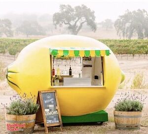 201 6' x 10' Lemon-Shaped Beverage Concession Trailer / Very Cute Lemonade Stand.