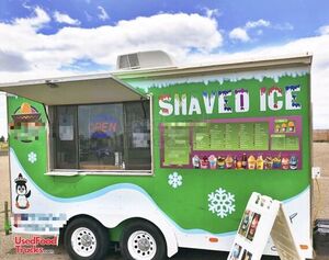 2007 7' x 14' Sno Pro Shaved Ice Concession Trailer | Mobile Snowball Unit