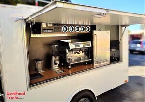 2014 - 7' x 16' Mobile Coffee Trailer Fully Equipped Espresso  / Smoothie Concession Trailer