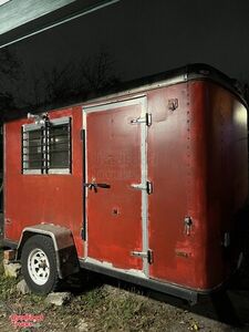 Used 6' x 10' Mobile Barbecue Food Concession Trailer/Mobile BBQ Unit.