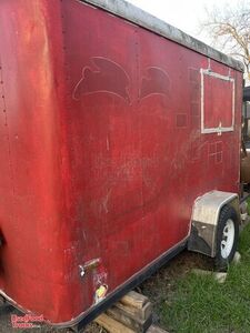 Used 6' x 10' Mobile Barbecue Food Concession Trailer/Mobile BBQ Unit