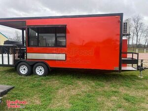 New - 2023 26' Barbecue Food Trailer with Porch | Food Concession Trailer.