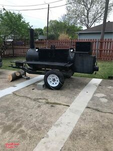 Open BBQ Smoker / Ready to Grill Mobile Barbecue Tailgating Trailer