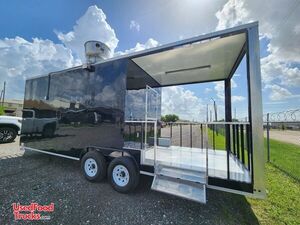Brand New 2023 - 8.5' x 24' Kitchen Food Concession Trailer with 8' Porch