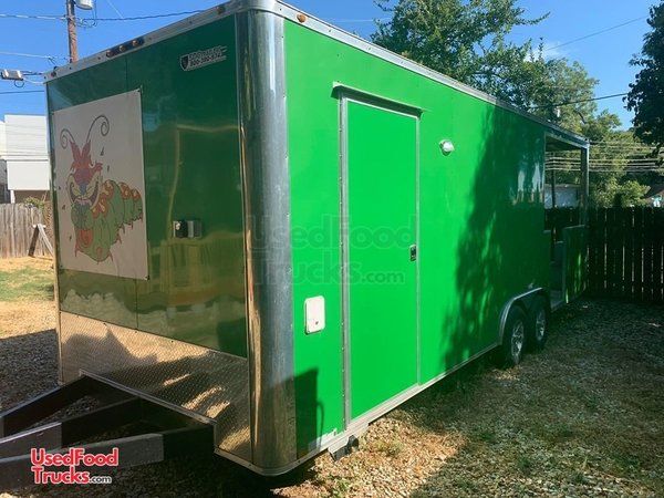 Very Clean 2018 - 8.5' x 24' Food Concession Trailer with Porch