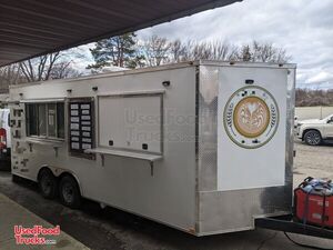 TURNKEY LICENSED & LOADED PRACTICALLY NEW 2021 8.5' x 20' Mobile Kitchen Food Concession Trailer