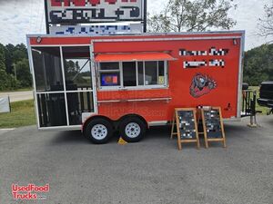 2024 7.5' x 18' Barbecue Kitchen Food Concession Trailer w/ Porch