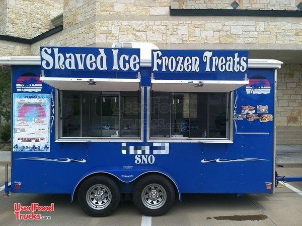 Turnkey Ready 2014 Custom-Built Shaved Ice Concession Trailer / Snowball Stand.