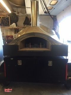 Stunning 2017 Handmade Wood Fired Pizza Trailer/Used Mobile Pizza Unit.