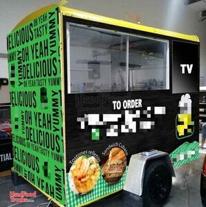 Compact 2021 Mobile Kitchen Unit Street Food Concession Vending Trailer
