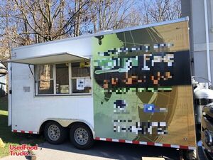 2015 8.5' x 16' Commercial Mobile Kitchen Food Concession Trailer.