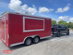 Lightly Used 2020 - 8.5' x 16' Wagon HD-Wells Cargo Kitchen Concession Trailer.