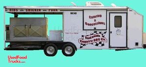 24 Foot Mobile BBQ Catering / Concession Trailer.