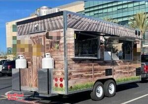 2022 8' x 18' Fully Loaded Professional Kitchen Food Concession Trailer.