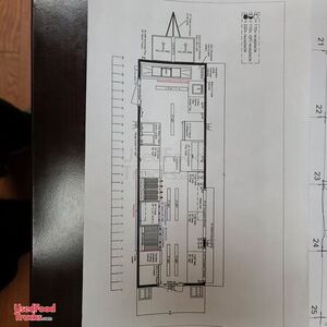 Like New - 2022 8.5' x 28' Kitchen Food Trailer with Fire Suppression System