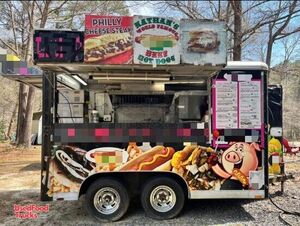 Wells Cargo 8' x 14' Kitchen Food Concession Trailer with Pro Fire System