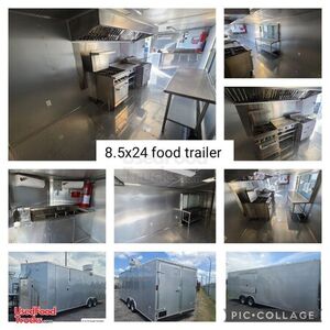 NEW 2022 Diamond Cargo 8.5' x 24' Kitchen Food Concession Trailer with Pro-Fire