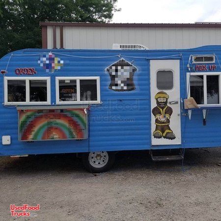 Vintage 1965 Holiday Rambler 8' x 16' Snowball Concession Trailer/Shaved Ice Stand.