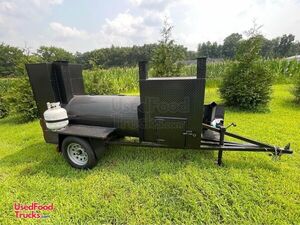 Open BBQ Smoker Trailer Condition/Used Mobile BBQ Pit