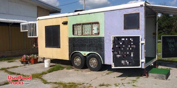 Used 8' x 20' Spacious Fast Food Concession Trailer w/ Updated Kitchen