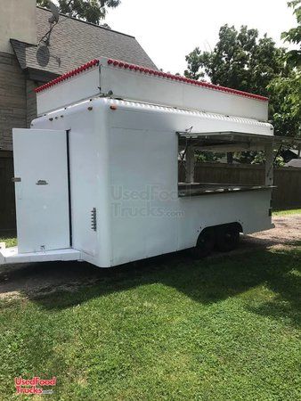 Well-Maintained 7.5' x 15' Waymatic Food Concession Trailer / Mobile Food Unit