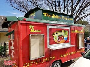 7' x 14' Trolley Style Food Concession Trailer