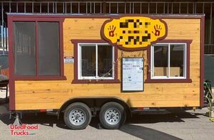 2021 8' x 16' Mobile Vending Unit Food Concession Trailer with Porch