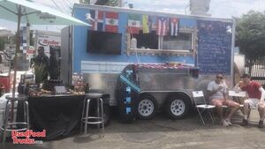 Inspected 7' x 15' Mobile Kitchen / Lightly Used Food Concession Trailer.