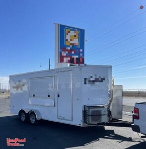 Lightly Used 2021 Diamond Cargo 8' x 18' Kitchen Food Concession Trailer.