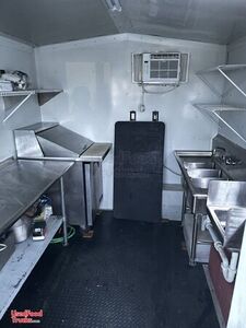 Beautiful Barn-Style Barbecue Food Concession Trailer with Porch & Huge BBQ Smoker