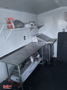 Beautiful Barn-Style Barbecue Food Concession Trailer with Porch & Huge BBQ Smoker