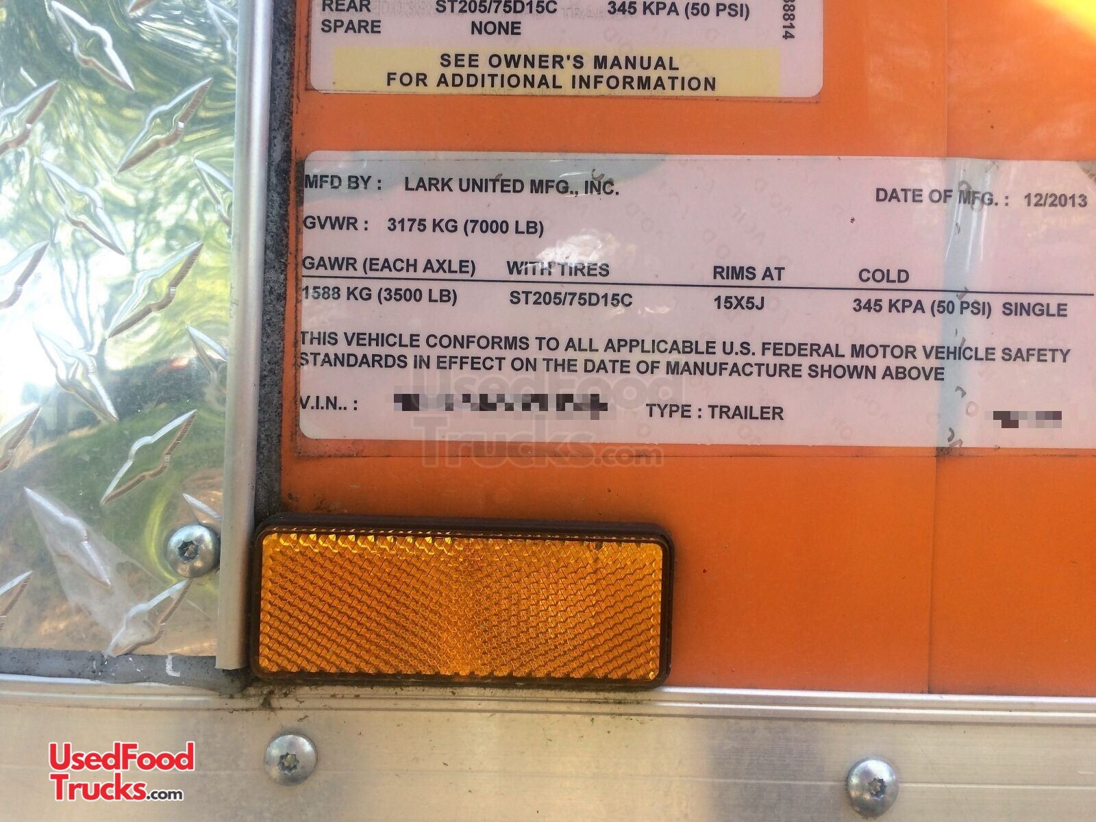 2014 - 7' x 18' Food Concession Trailer with Porch