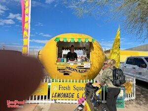 2023 8' x 10' Lemon Shaped Roll-Off Trailer Lemonade / Shaved Ice Concession Stand