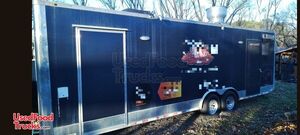 2017 8.5' x 28' Barbecue Kitchen Food Concession Trailer with Pro Fire System